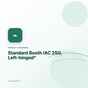 Standardna tiha kabina IAC 250, s tečaji na levi strani*